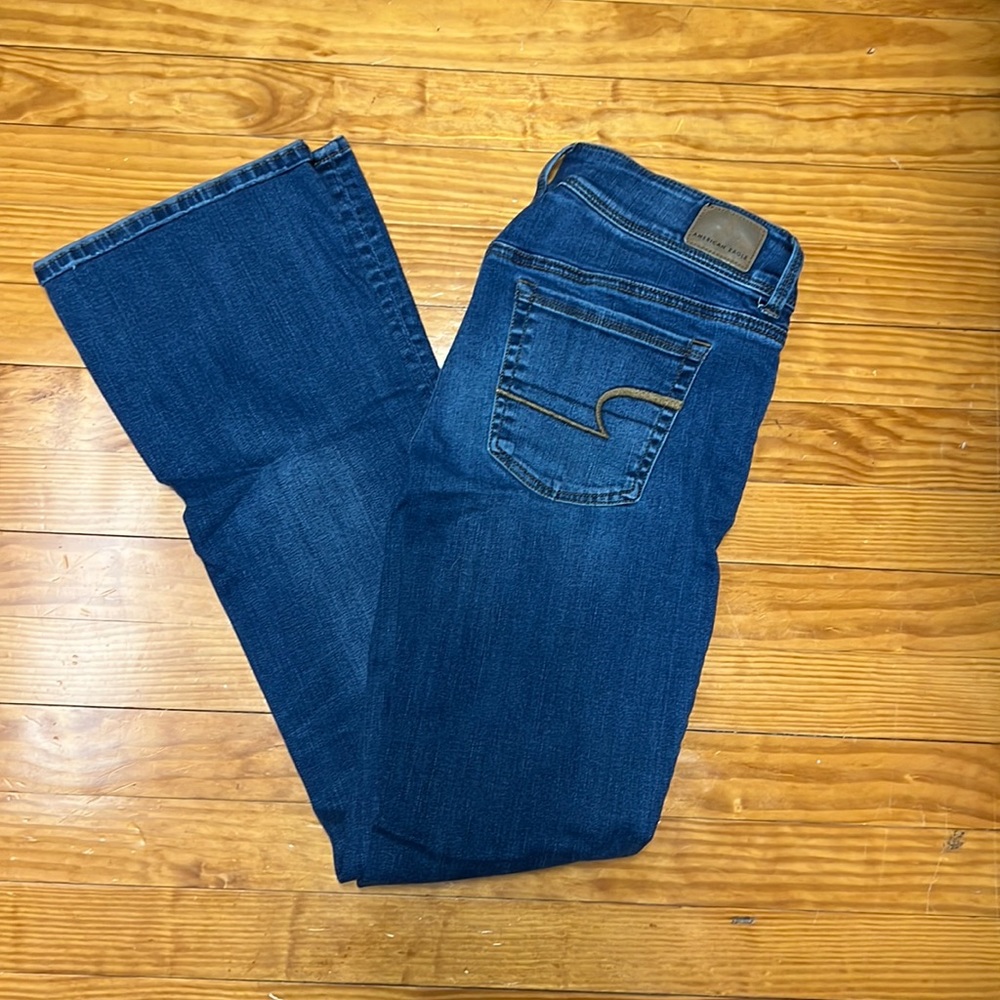 Women’s American Eagle Kick Boot jeans size 8 LONG